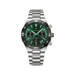 Poedagar 697 Cornograph Watch For Men - Silver Green