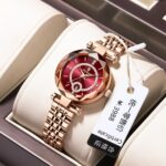Poedagar 719 Watch For Women - Rose Gold Red - Image 2