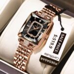 Poedagar785 Orginal Watch For Woman-Rose Black