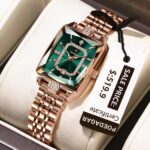 Poedagar785 Orginal Watch For Woman - Rose Green