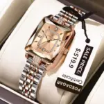 Poedagar785 Orginal Watch For Woman - Golden Silver and Rose