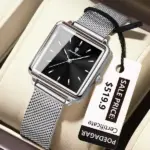 Poedagar 793 Watch For Women - Silver Black