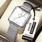 Poedagar 793 Watch For Women - Silver White