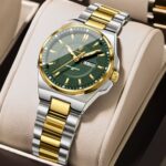 Poedagar 796 Watch For Women - Silver Gold Green