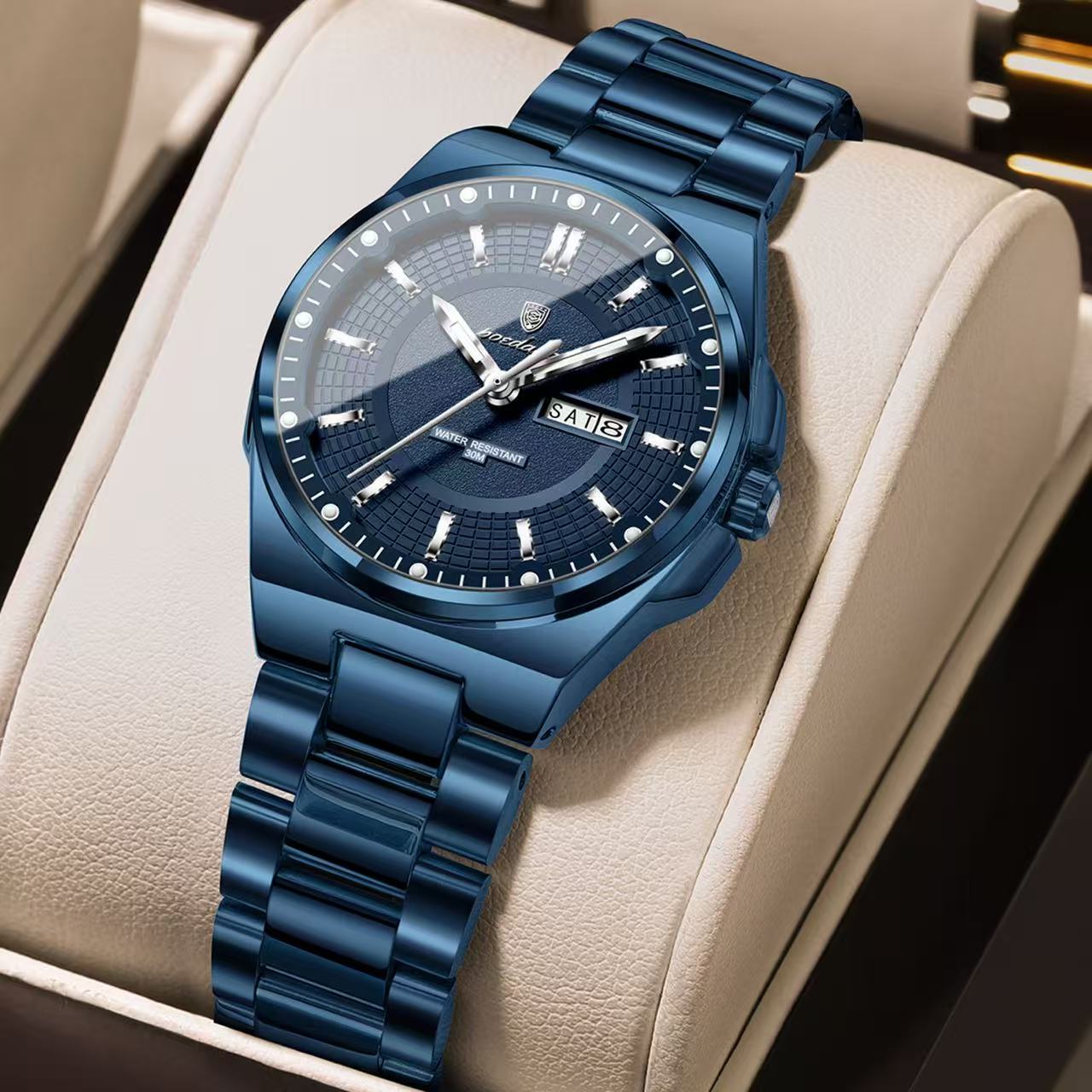 Poedagar-796-Watch-For-Women-Full-Blue.jpeg Poedagar 796 Watch For Women - Full Blue - Image 1
