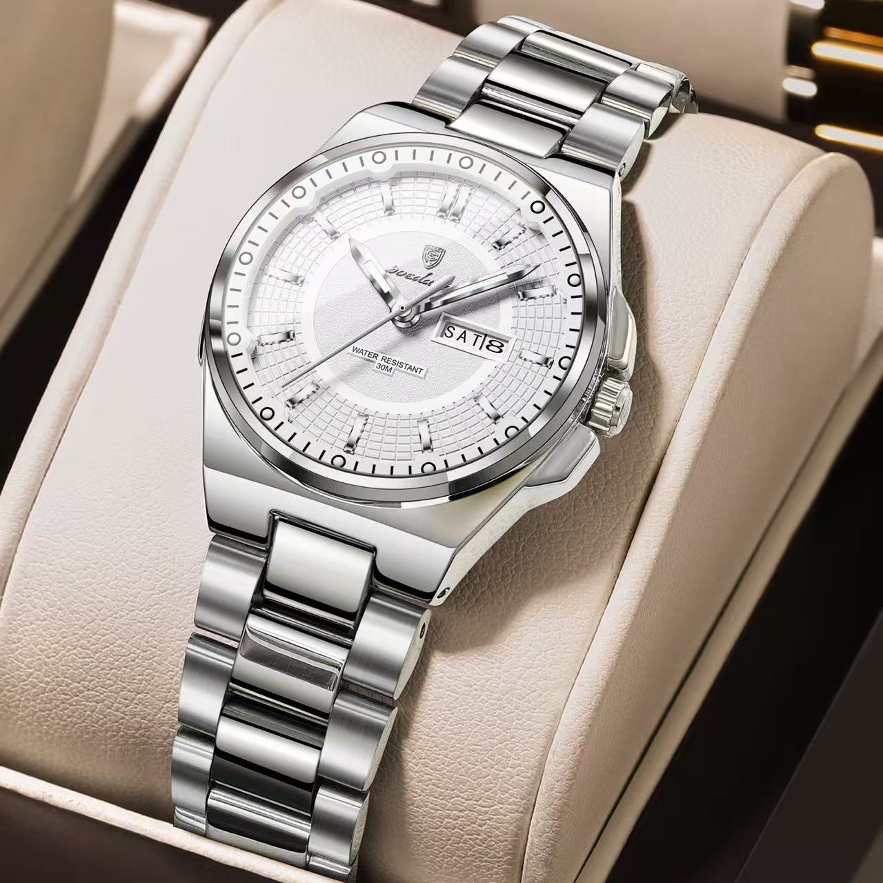 Poedagar-796-Watch-For-Women-Full-Silver.jpeg Poedagar 796 Watch For Women - Full Silver - Image 1
