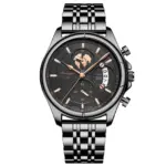 Poedagar 802 Watch for Men - Full Black