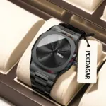 Poedagar 830 Arabic Watch For Men- Full Black - Image 2