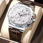 Poedagar 834 Leather Watch For Men - Silver Brown
