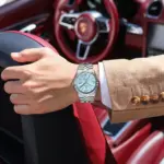 Poedagar 839 Watch For Men - Silver Mint Blue - Image 4