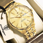 Poedagar 843 Watch For Men - Full Golden
