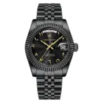 Poedagar 845 watch for Men - Black Gold