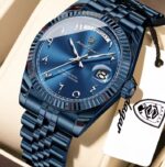 Poedagar 845 watch for Men - Full Blue - Image 2