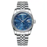 Poedagar 845 watch for Men - Silver Blue