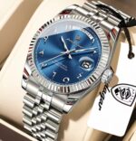Poedagar 845 watch for Men - Silver Blue - Image 2