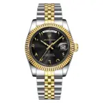 Poedagar 845 watch for Men - Silver Gold Black