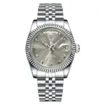 Poedagar 845 watch for Men - Silver Gray