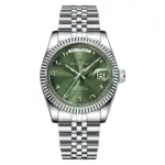 Poedagar 845 watch for Men - Silver Green