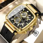 Poedagar 849 Watch For Men - Black Gold - Image 2