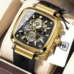 Poedagar 849 Watch For Men - Black Gold