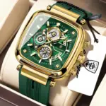 Poedagar 849 Watch For Men - Green Gold