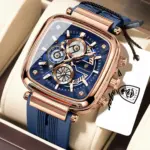 Poedagar 849 Watch For Men - Rose Blue