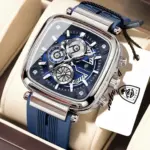Poedagar 849 Watch For Men - Silver Blue