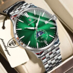 Poedagar 854 CH For Men - Silver Green