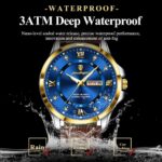 Poedagar 855 Watch For Men-Brown Blue - Image 3
