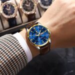 Poedagar 855 Watch For Men-Brown Blue - Image 2