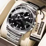 Poedagar 873 Chain Watch For Men - Silver Black