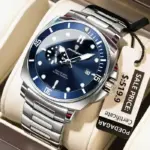 Poedagar 873 Chain Watch For Men - Silver Blue