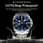 Poedagar 873 Chain Watch For Men - Silver Blue - Image 4