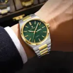 Poedagar 874 Watch For Men-Gold Green - Image 3