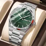 Poedagar 874 Watch For Men-Silver Green