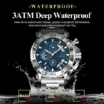 Poedagar 892 Watch  For Men-Silver Blue - Image 3