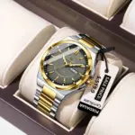 Poedagar 896 Chain Watch For Men - Silver Gold Gray - Image 10