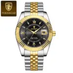 Poedagar 910 Watch For Men - Silver Gold Black
