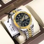 Poedagar 910 Watch For Men - Silver Gold Black - Image 2