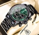 Poedagar 921 Watch For Men - Black Green - Image 2