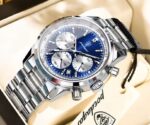 Poedagar 921 Watch For Men - Silver Blue - Image 2