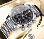 Poedagar 921 Watch For Men - Silver Black - Image 2