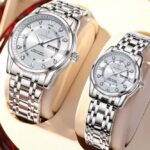 Poedagar 936 Watch For Couple - Full Silver