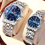 Poedagar 936 Watch For Couple - Silver Blue