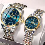 Poedagar 936 Watch For Couple - Silver Gold Blue
