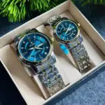 Poedagar 936 Watch For Couple - Silver Gold Blue - Image 7