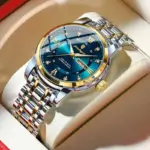Poedagar 936 Watch For Couple - Silver Gold Blue - Image 3
