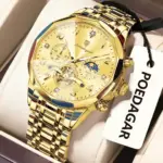 Poedagar 939 Chain Watch For Men - Full Golden