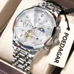 Poedagar 939 Chain Watch For Men - Full Silver