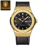 Poedagar 952 Watch For Men - Golden Black